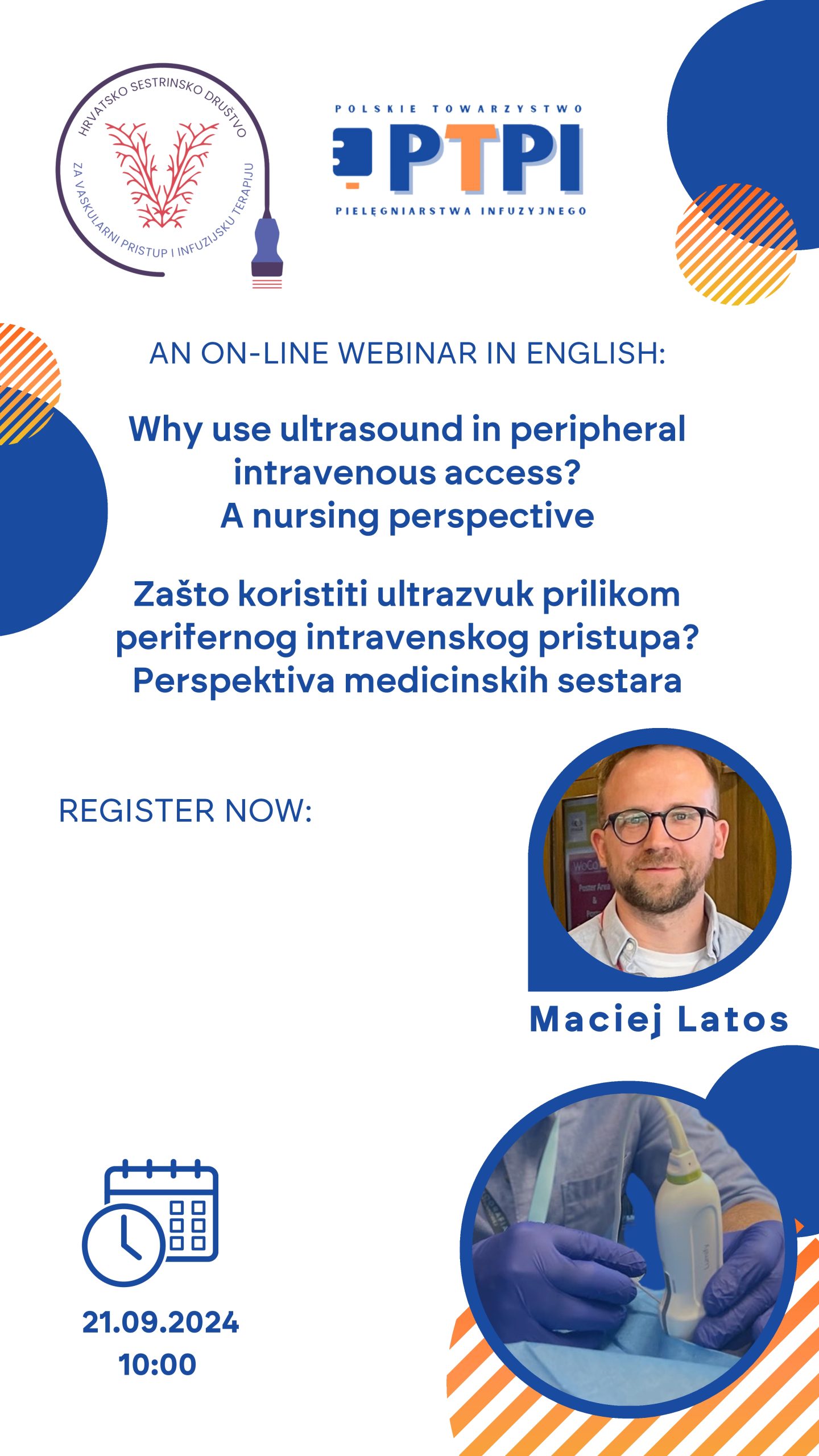 Webinar: Zašto koristiti ultrazvuk prilikom perifernog intravenskog pristupa? Perspektiva medicinskih sestara.