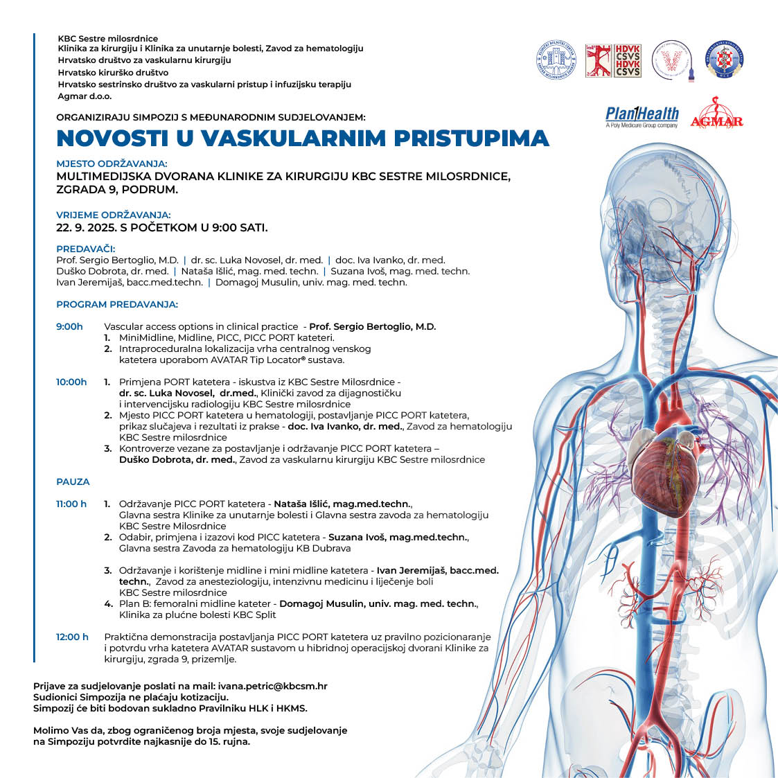 Simpozij s međunarodnim sudjelovanjem: Novosti u vaskularnim pristupima